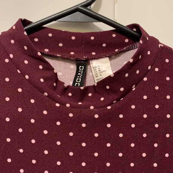 H and M Purple dress with white polka dots (sleeveless) - Picture 3 of 3